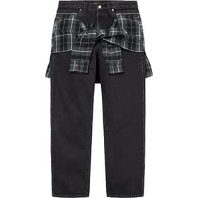 Supreme UNDERCOVER Layered Jean Washed Black