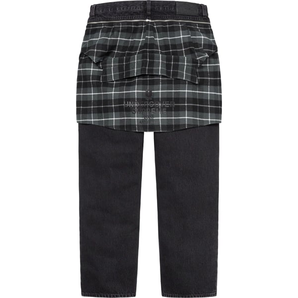 Supreme UNDERCOVER Layered Jean - Washed Black (front)