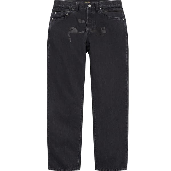 Supreme UNDERCOVER Layered Jean - Washed Black (front)