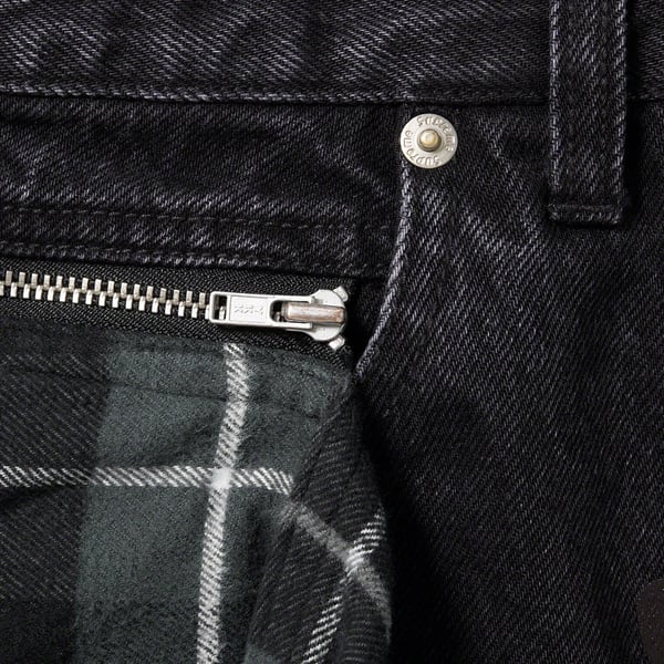 Supreme UNDERCOVER Layered Jean - Washed Black (front)