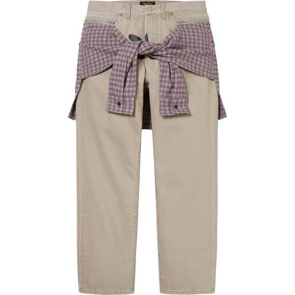 Supreme UNDERCOVER Layered Jean - Washed Grey (front)