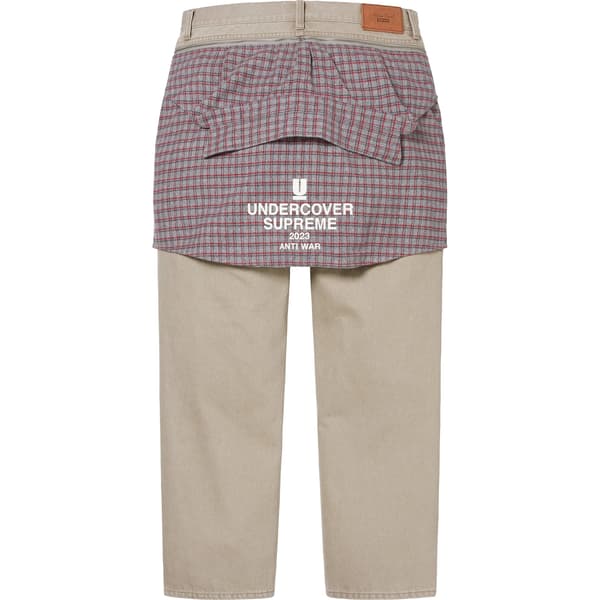 Supreme UNDERCOVER Layered Jean - Washed Grey (front)