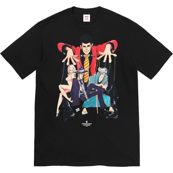 Supreme UNDERCOVER Lupin Tee - Black (front)