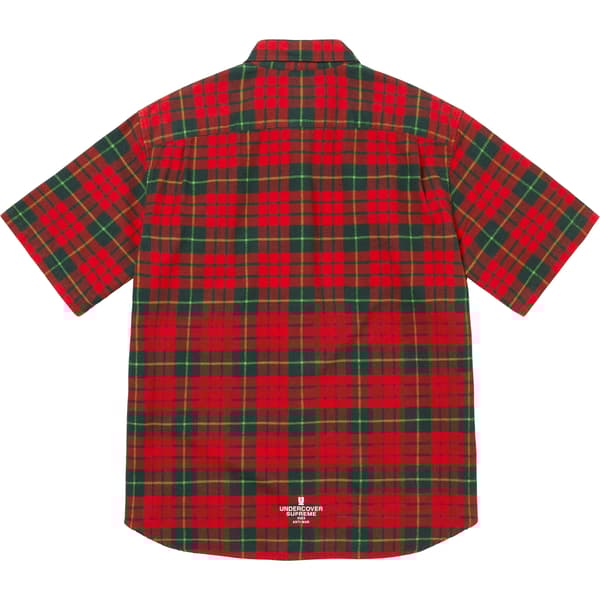 Supreme UNDERCOVER S/S Flannel Shirt - Red Plaid (front)