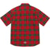 Supreme UNDERCOVER S/S Flannel Shirt - Red Plaid (front)