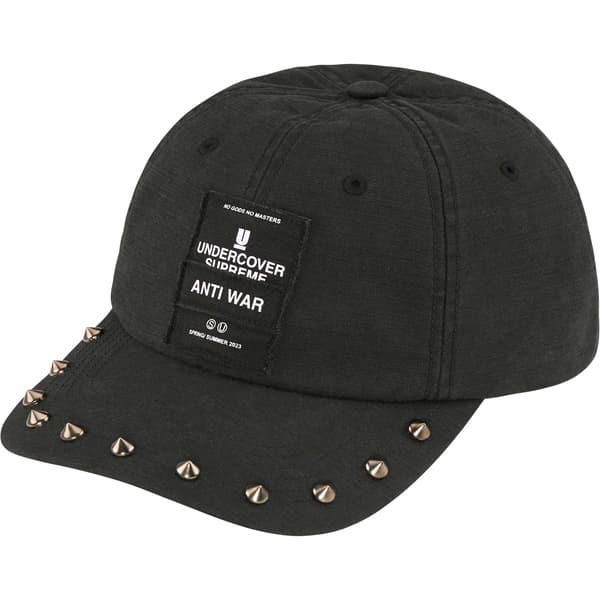 Supreme UNDERCOVER Studded 6-Panel - Black (front)