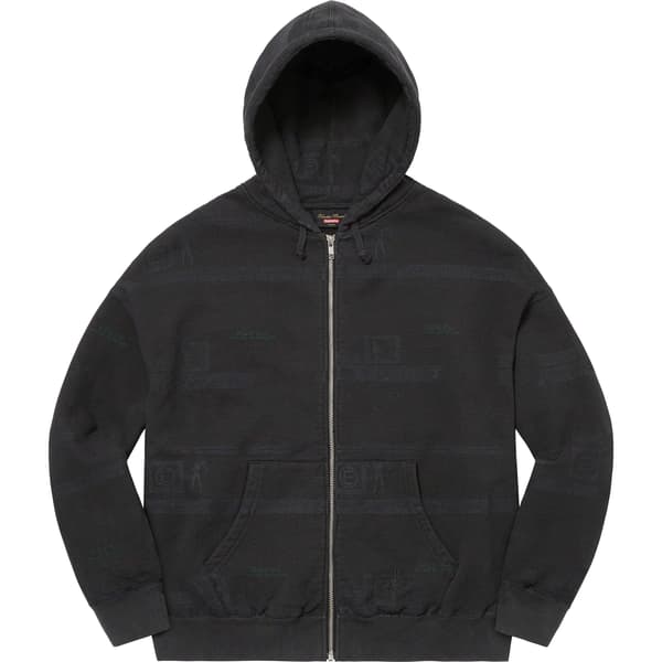 Supreme UNDERCOVER Zip Up Hooded Sweatshirt - Black (front)