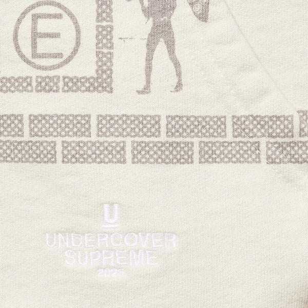 Supreme UNDERCOVER Zip Up Hooded Sweatshirt - Stone (front)