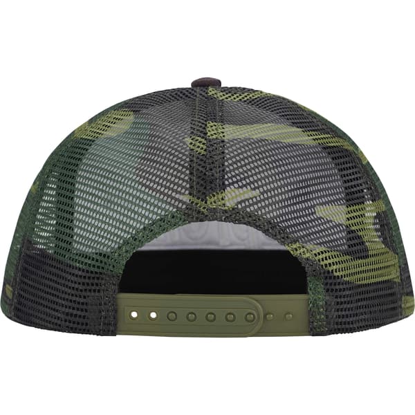 Supreme Underline Mesh Back 5-Panel - Woodland Camo (front)