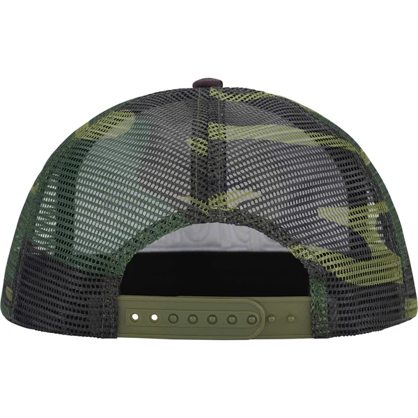 Supreme Underline Mesh Back 5-Panel - Woodland Camo (front)