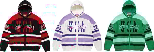 Supreme USA Zip Up Hooded Sweater - Product Image