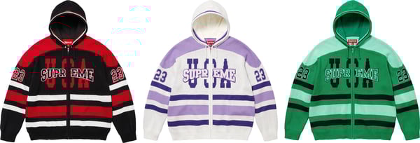 Supreme USA Zip Up Hooded Sweater - Product Image