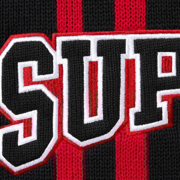 Supreme USA Zip Up Hooded Sweater - Black (front)