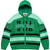 Supreme USA Zip Up Hooded Sweater - Green (front)