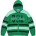 Supreme USA Zip Up Hooded Sweater - Green (front)