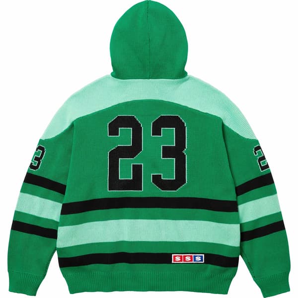 Supreme USA Zip Up Hooded Sweater - Green (front)