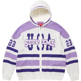 Supreme USA Zip Up Hooded Sweater White