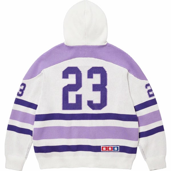 Supreme USA Zip Up Hooded Sweater - White (front)