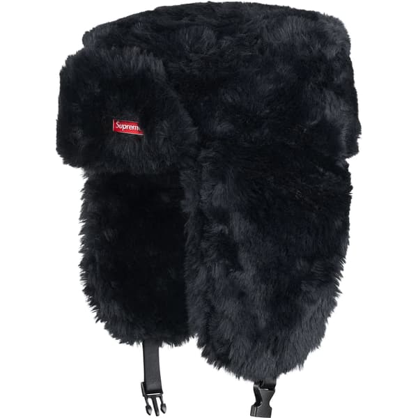 Supreme Ushanka Hat - Black (front)