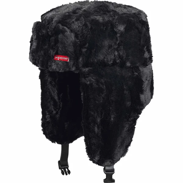 Supreme Ushanka Hat - Black (front)