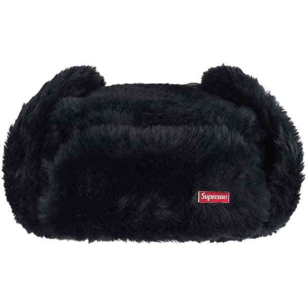 Supreme Ushanka Hat - Black (front)
