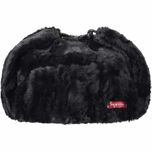 Supreme Ushanka Hat - Black (front)