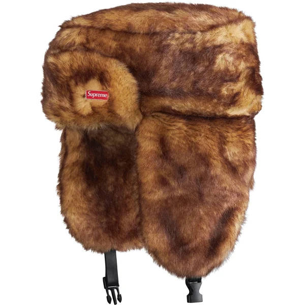 Supreme Ushanka Hat - Brown (front)