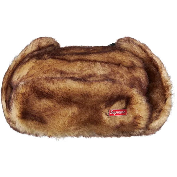 Supreme Ushanka Hat - Brown (front)