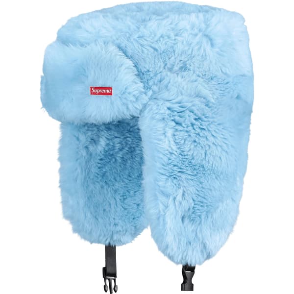 Supreme Ushanka Hat - Light Blue (front)