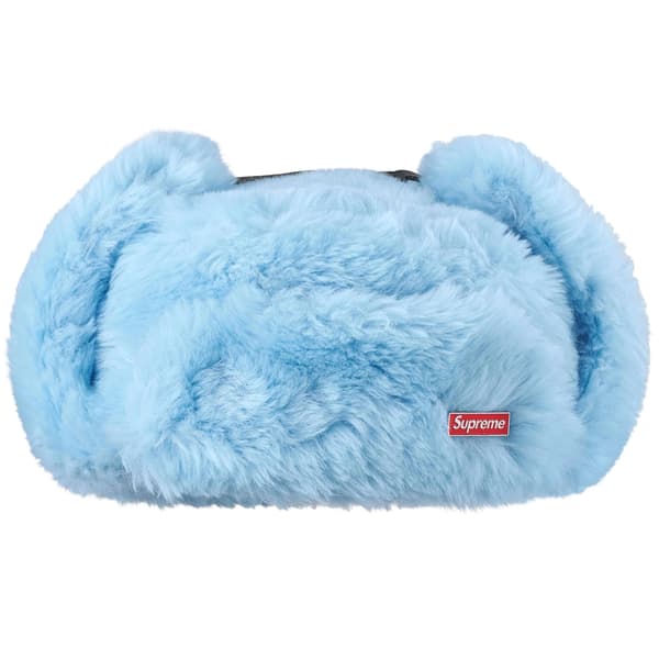 Supreme Ushanka Hat - Light Blue (front)