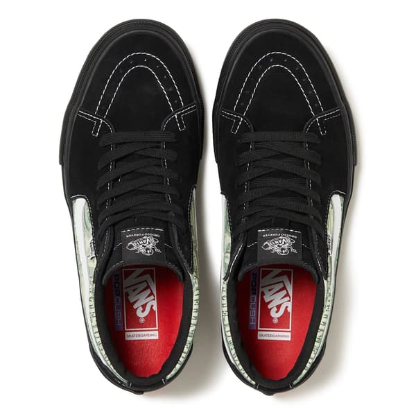 Supreme Vans Dollar Skate Grosso Mid - Black (front)
