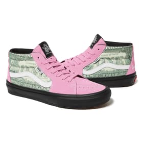 Supreme Vans Dollar Skate Grosso Mid Pink