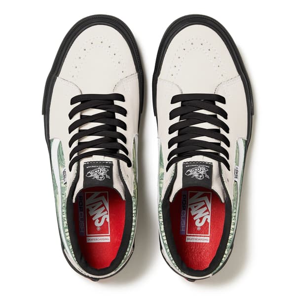 Supreme Vans Dollar Skate Grosso Mid - White (front)