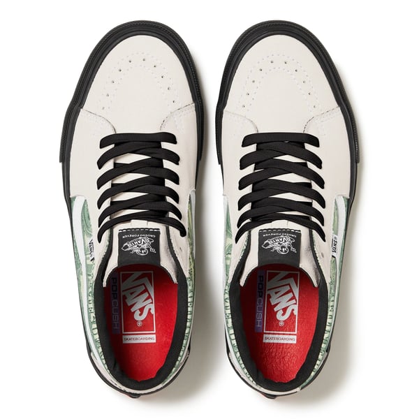 Supreme Vans Dollar Skate Grosso Mid - White (front)