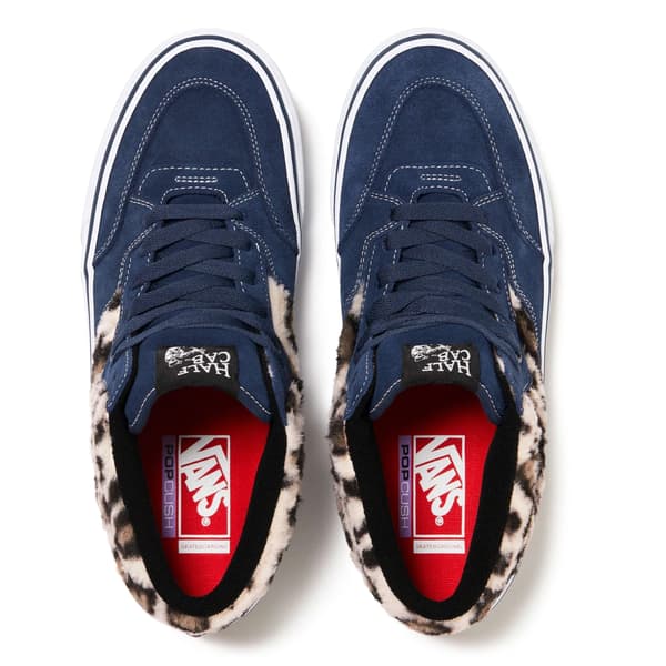 Supreme Vans Leopard Half Cab - Navy (front)