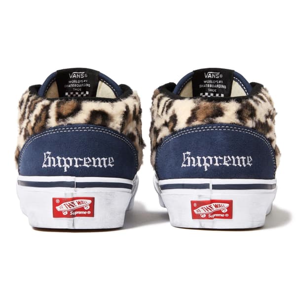 Supreme Vans Leopard Half Cab - Navy (front)