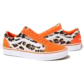 Supreme Vans Leopard Old Skool Orange