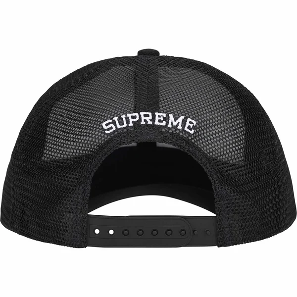 Supreme Vaquero Mesh Back 5-Panel - Black (front)