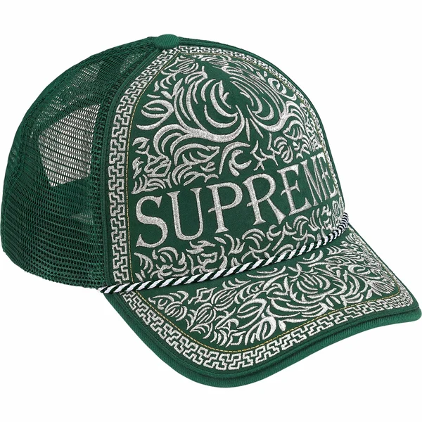 Supreme Vaquero Mesh Back 5-Panel - Green (front)