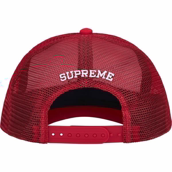 Supreme Vaquero Mesh Back 5-Panel - Red (front)