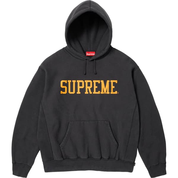 Supreme Varsity Hooded Sweatshirt - Black (front)