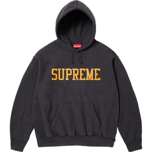 Supreme Varsity Hooded Sweatshirt - Black (front)