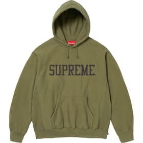 Supreme Varsity Hooded Sweatshirt Dark Olive