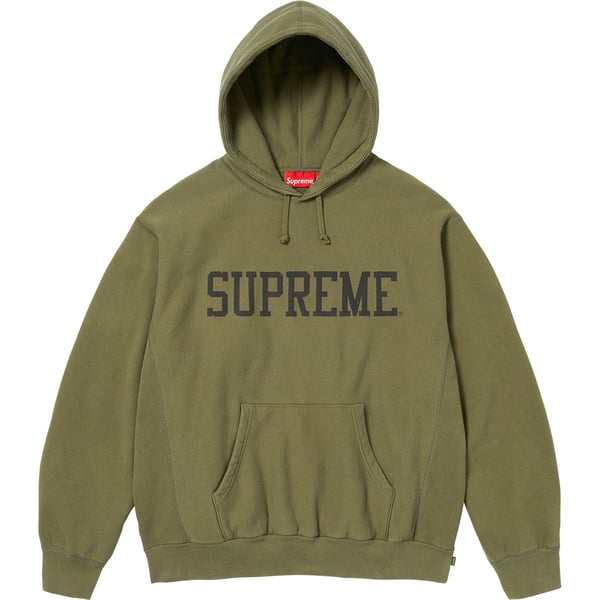 Supreme Varsity Hooded Sweatshirt - Dark Olive (front)