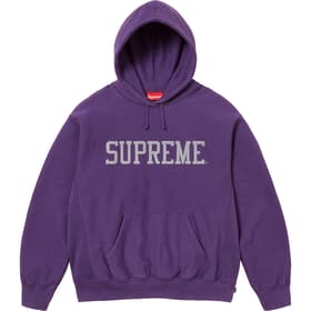 Supreme Varsity Hooded Sweatshirt Dark Purple