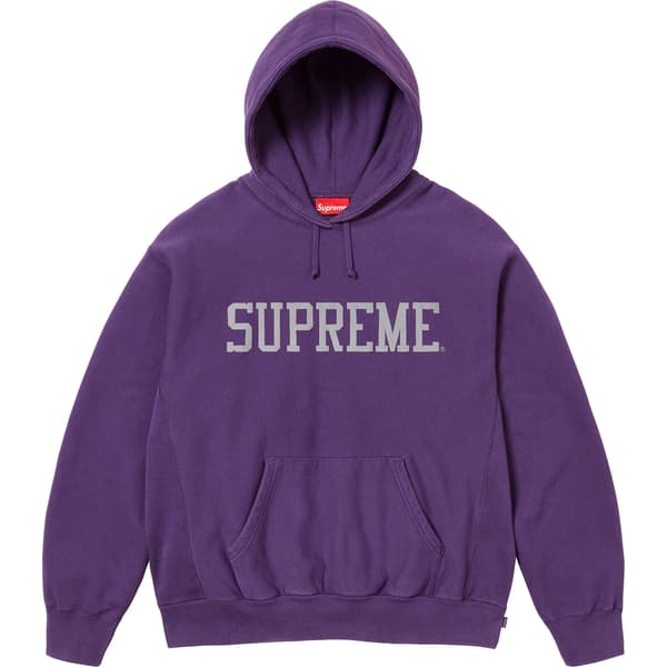 Supreme Varsity Hooded Sweatshirt - Dark Purple (front)