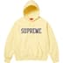 Supreme Varsity Hooded Sweatshirt - Light Yellow (front)