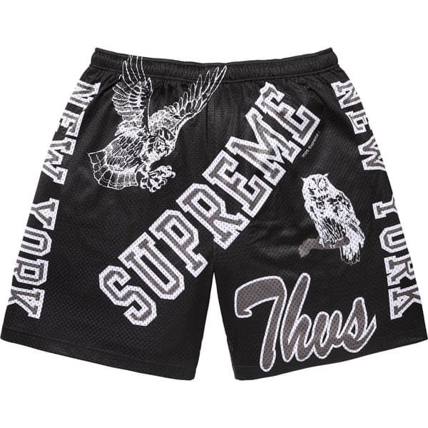 Supreme Varsity Mesh Short - Black (front)