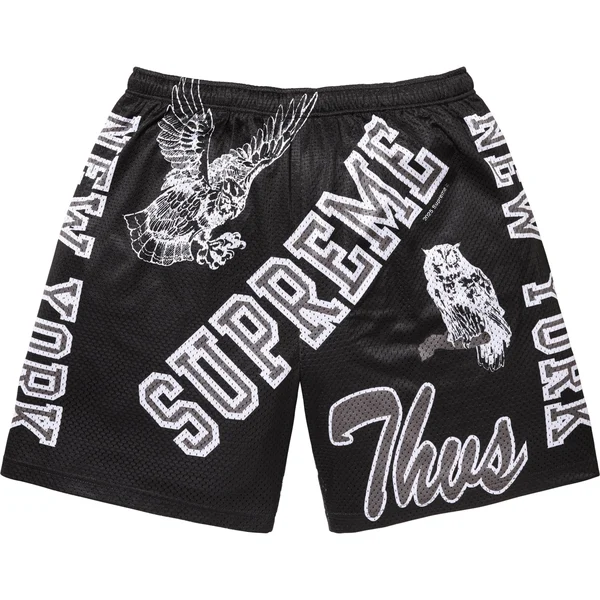 Supreme Varsity Mesh Short - Black (front)