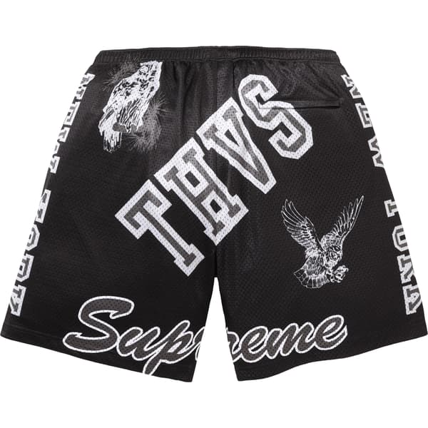 Supreme Varsity Mesh Short - Black (front)